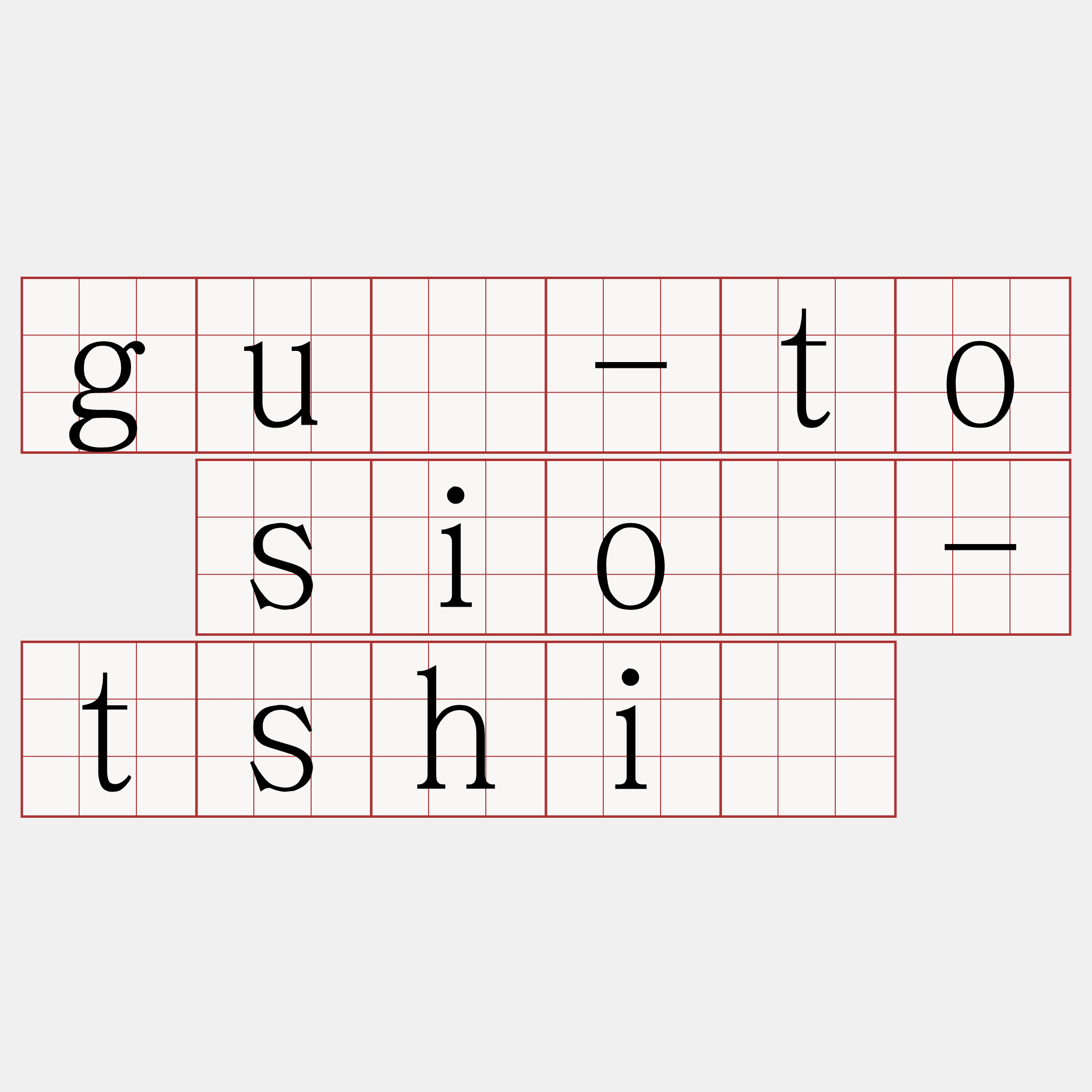 gû-to sió-tshì